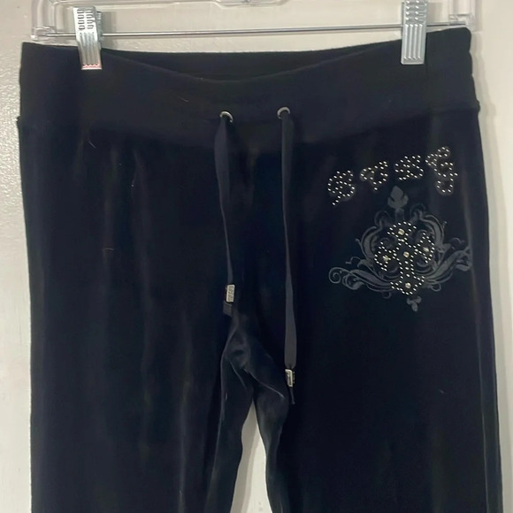 BCBG velour rhinestone pants - Picture 1 of 8